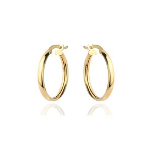 Kolczyki złote kółka na angielskim zapięciu 1,7cm super lekkie pr. 585