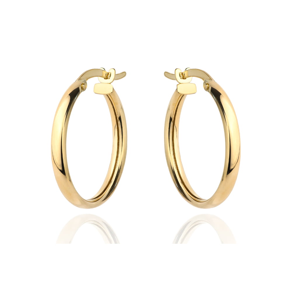 Kolczyki złote kółka na angielskim zapięciu 3,2cm super lekkie pr. 585 1 Kolczyki złote kółka na angielskim zapięciu 3,2cm super lekkie pr. 585