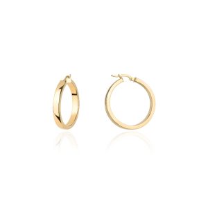 Kolczyki złote koła szerokie na angielskim zapięciu 1,8cm pr. 585