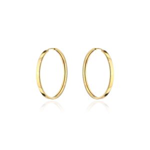 Kolczyki złote kółka szerokie 1,8 cm pr. 585