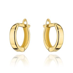 Kolczyki złote gładkie kółeczka pr. 585