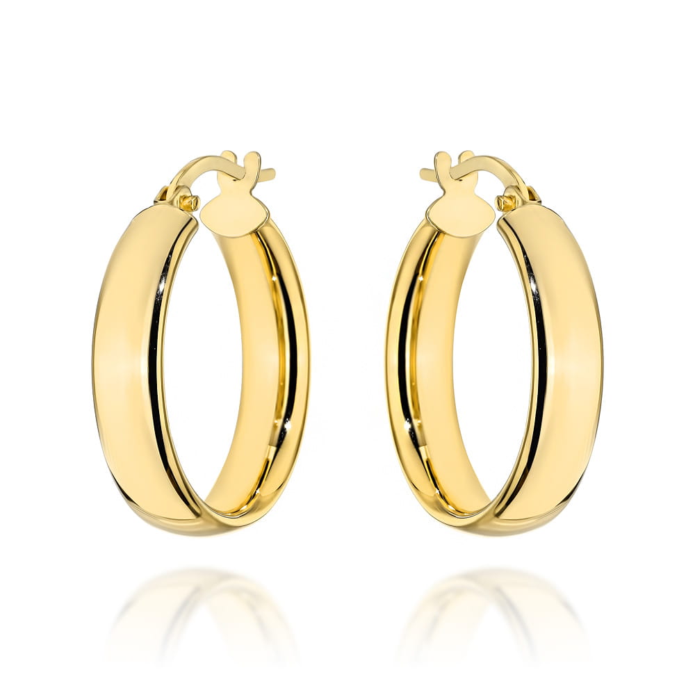 Kolczyki złote koła na angielskim zapięciu 1,8cm pr. 585 1 Kolczyki złote koła na angielskim zapięciu 1,8cm pr. 585