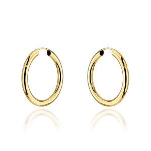 Kolczyki złote koła 2,2cm super lekkie pr. 585