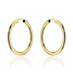 Kolczyki złote koła 2,7cm super lekkie pr. 585