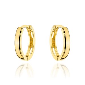 Kolczyki złote gładkie kółka pr. 585