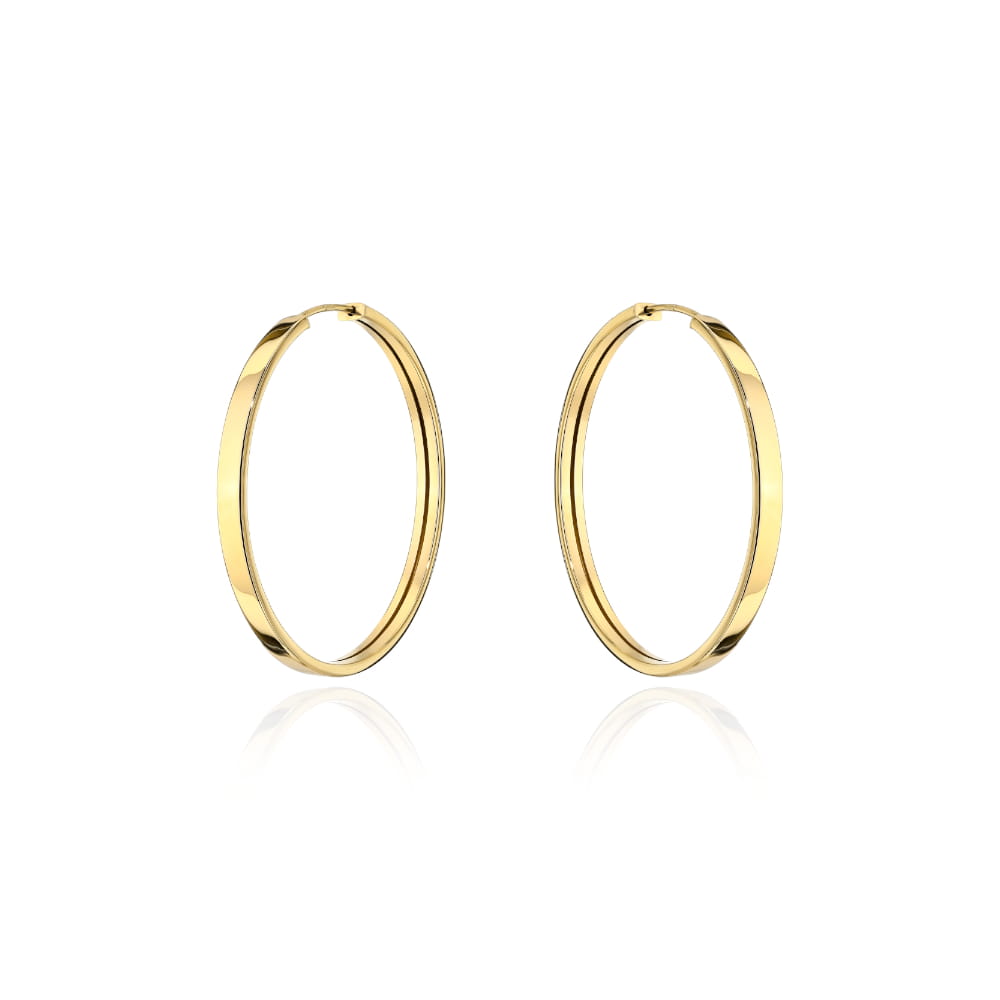 Kolczyki złote koła szerokie na kreolu pr. 585 1 Kolczyki złote koła szerokie na kreolu pr. 585