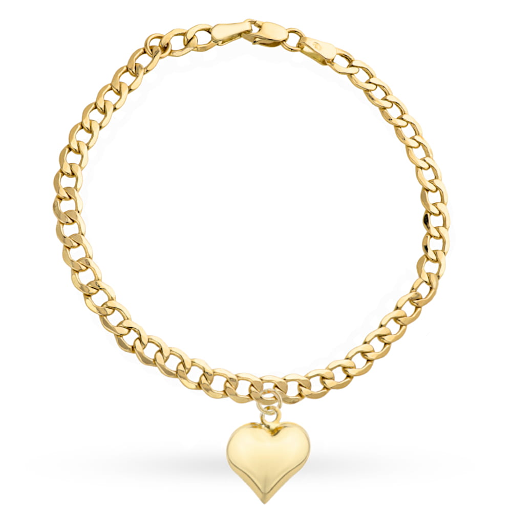 Bransoletka złote serce na pancerce pr. 585 1 Bransoletka złote serce na pancerce pr. 585
