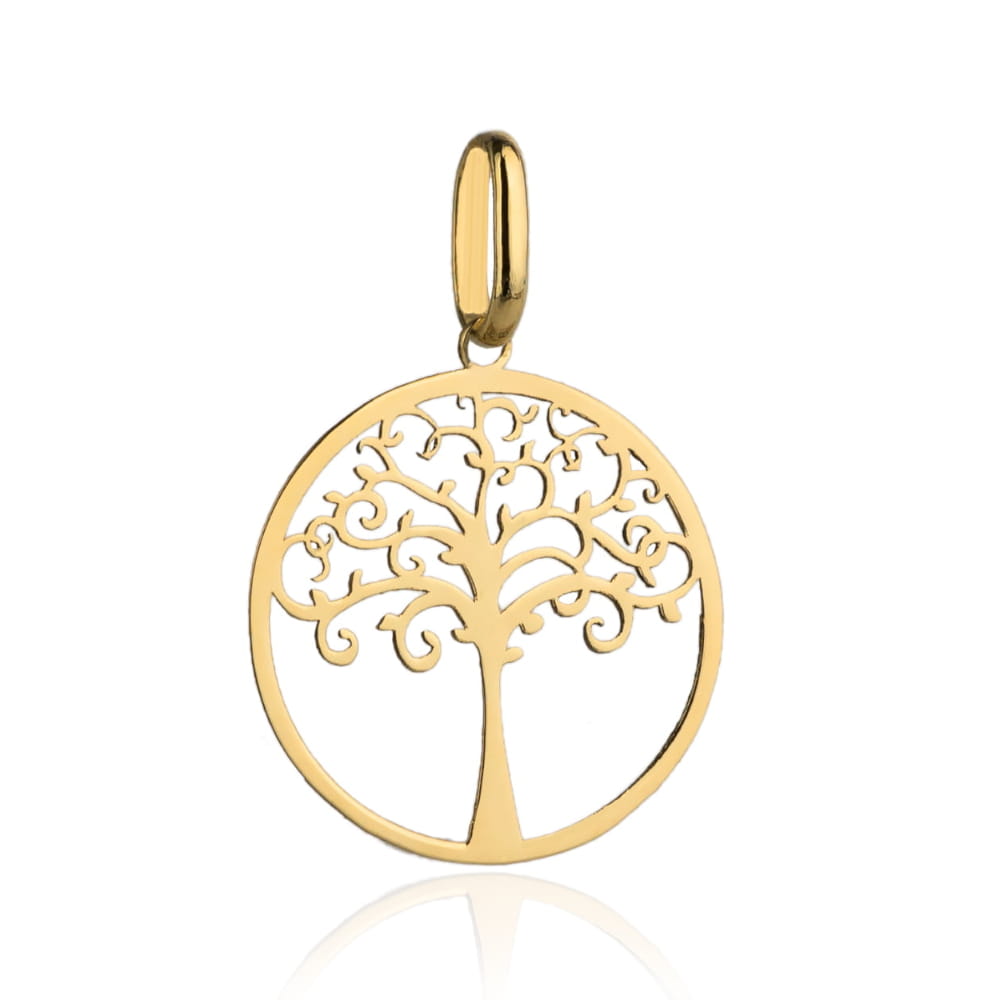 Zawieszka złote drzewko szczęścia w kole pr. 585 1 Zawieszka złote drzewko szczęścia w kole pr. 585
