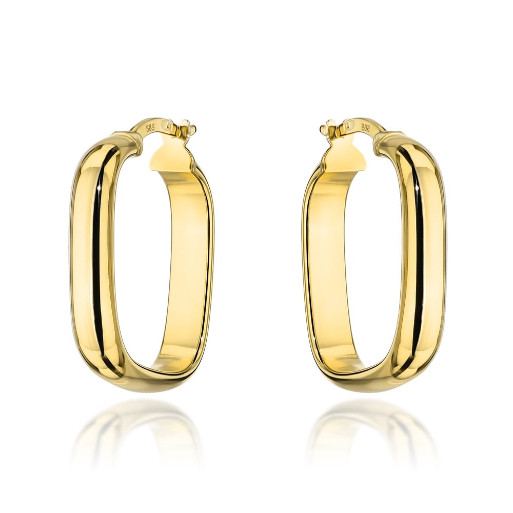 Kolczyki złote kwadraty na angielskim zapięciu pr. 585 1 Kolczyki złote kwadraty na angielskim zapięciu pr. 585