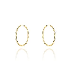 Kolczyki koła diamentowane super lekkie 2,2cm pr. 585