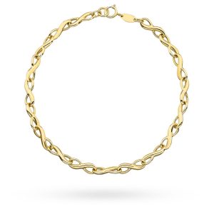 Bransoletka złota znaki nieskończoności pr. 585