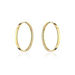 Kolczyki złote gładkie kółka 2,3mm pr. 585