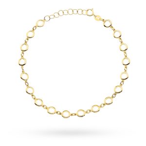 Bransoletka złota złożona z kółeczek pr. 585