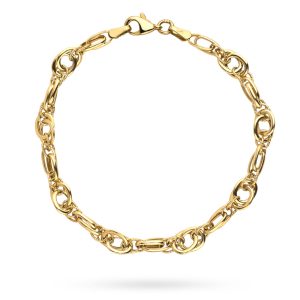 Bransoletka złota z kolekcji GRANDE zdobiona diamentowaniem pr. 585