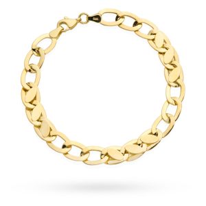 Bransoletka złota owalne puste i pełne pr. 585