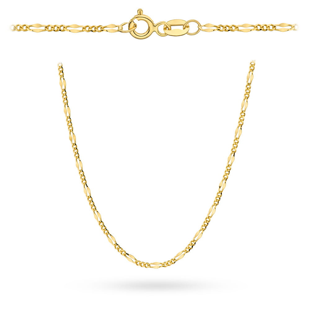 Złoty łańcuszek figaro gucci 45cm 1.99g 585 1 Złoty łańcuszek figaro gucci 45cm 1.99g 585