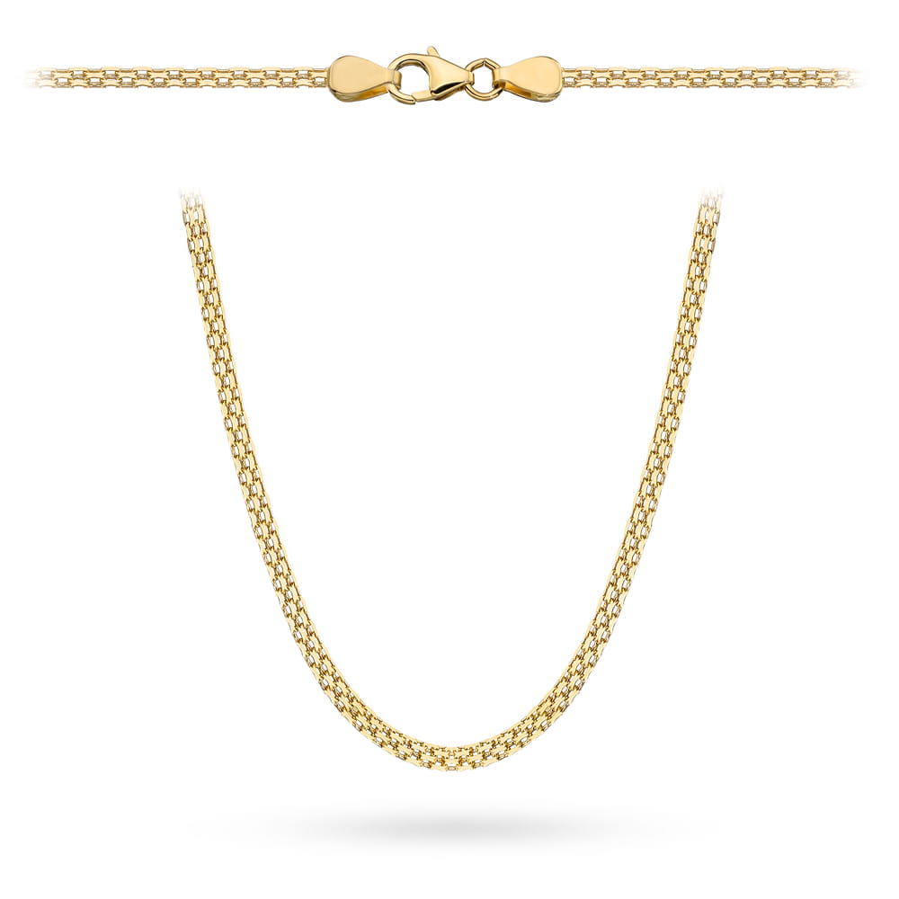 Łańcuch złoty bismarck 45cm - 3mm (Gramatura: 6.15) 1 Łańcuch złoty bismarck 45cm - 3mm (Gramatura: 6.15)