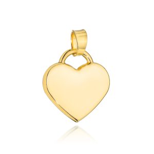 Zawieszka złota gładkie serce średnie pr. 585