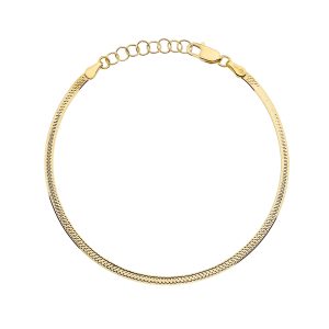 Bransoletka złota jednostronnie diamentowana 2,5mm pr. 585